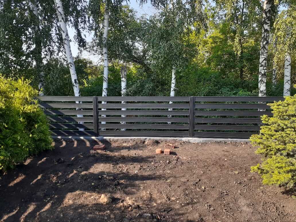Забор-ранчо из металлопланкена 48м RAL9005 Черный МАТТЕ в Москве