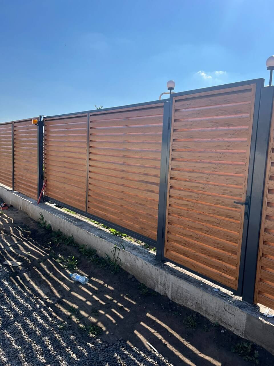 Забор-жалюзи из ламелей Хай-Тек 57м Кипарис 2xPrintech двусторонний в Москве