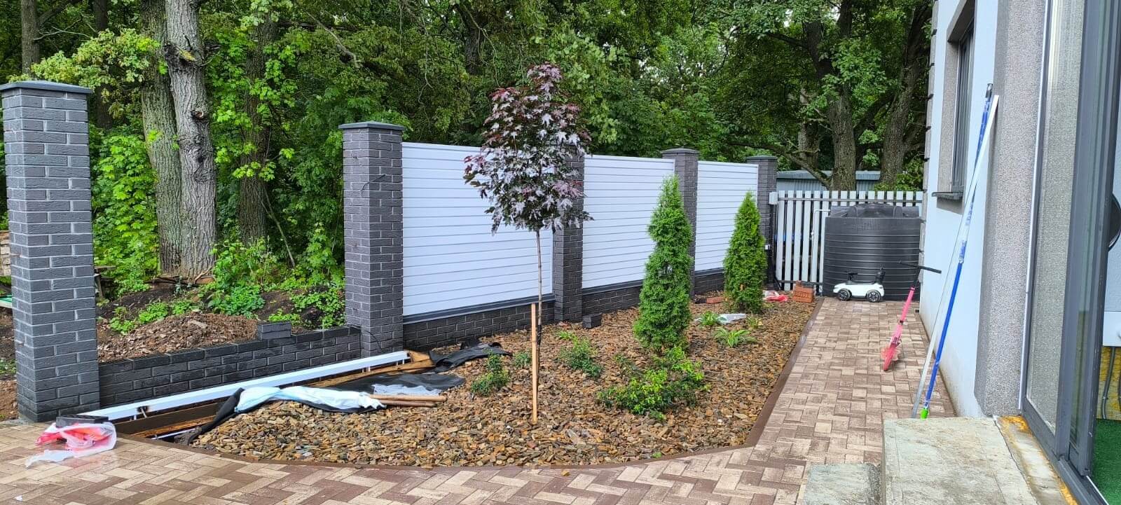 Забор-жалюзи из ламелей Хай-Тек 54м RAL9003 Белый фото 3 в Москве