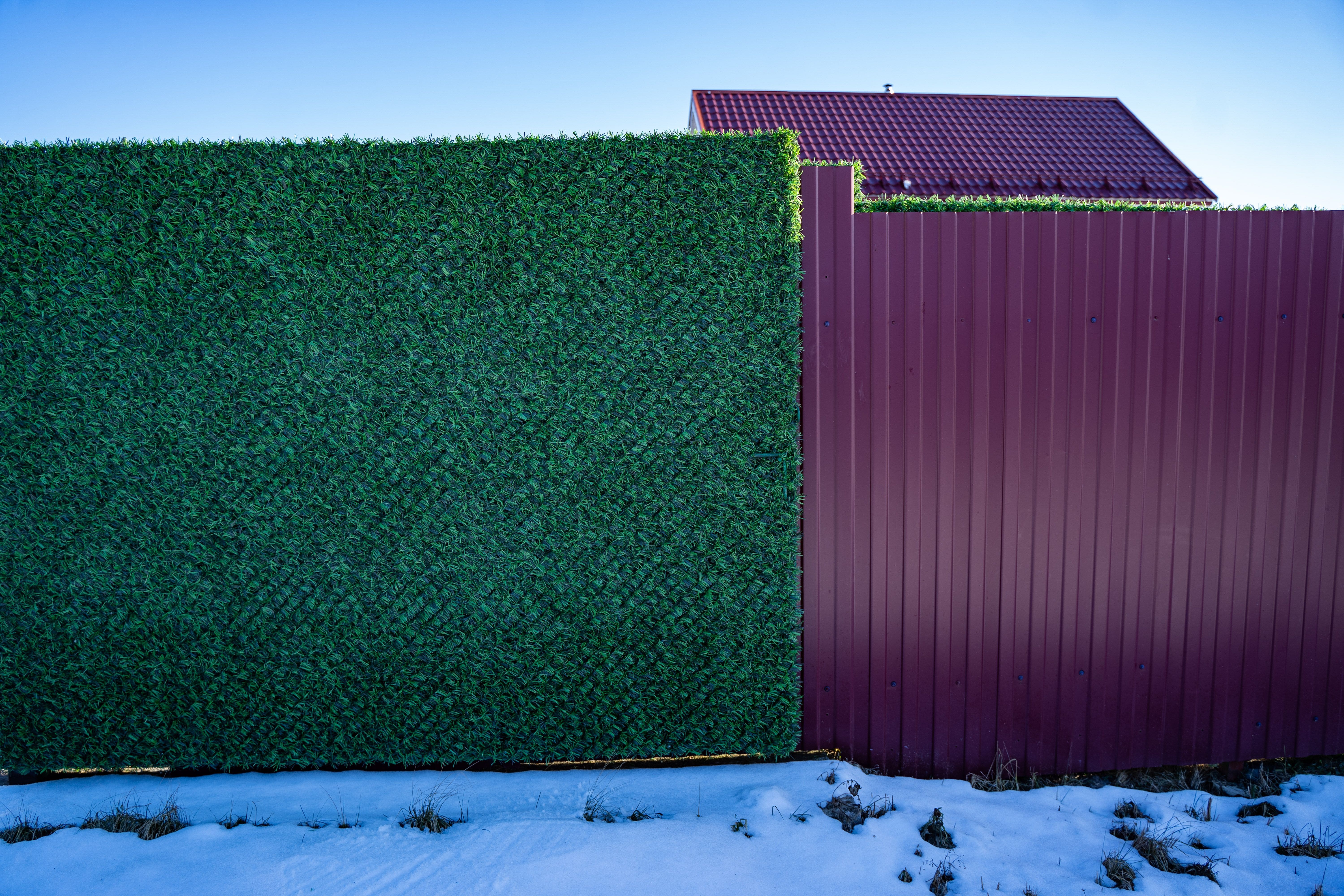 Вечнозеленый забор Grass Fence рулон 2м фото 2 в Москве