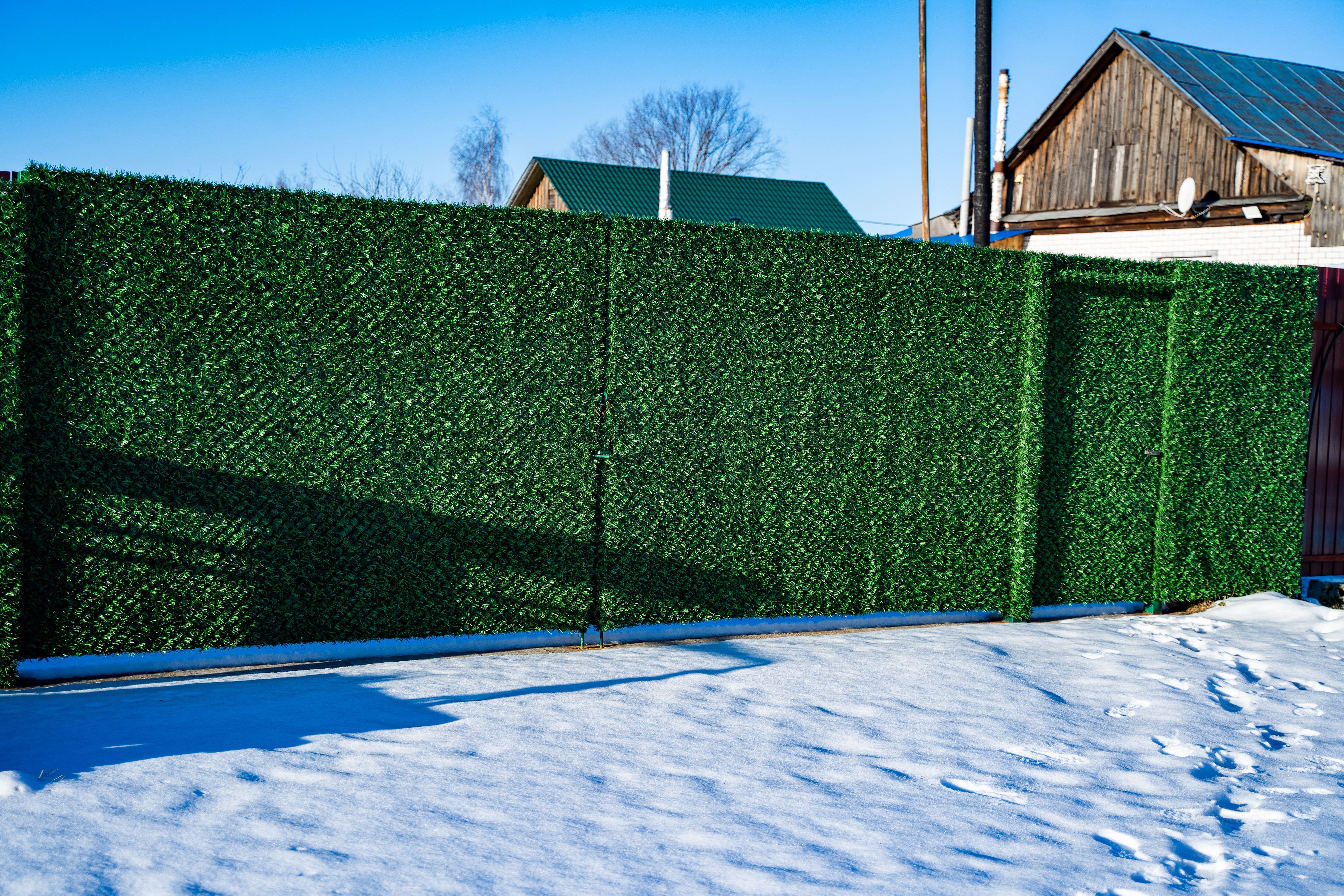 Вечнозеленый забор Grass Fence рулон 2м фото 4 в Москве